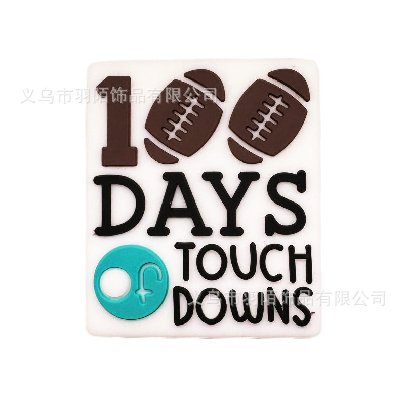 Wholesale 50pcs Cartoon Glue Silicone Beads Bracelet Necklace Pen Beads Accessories Loose Beads